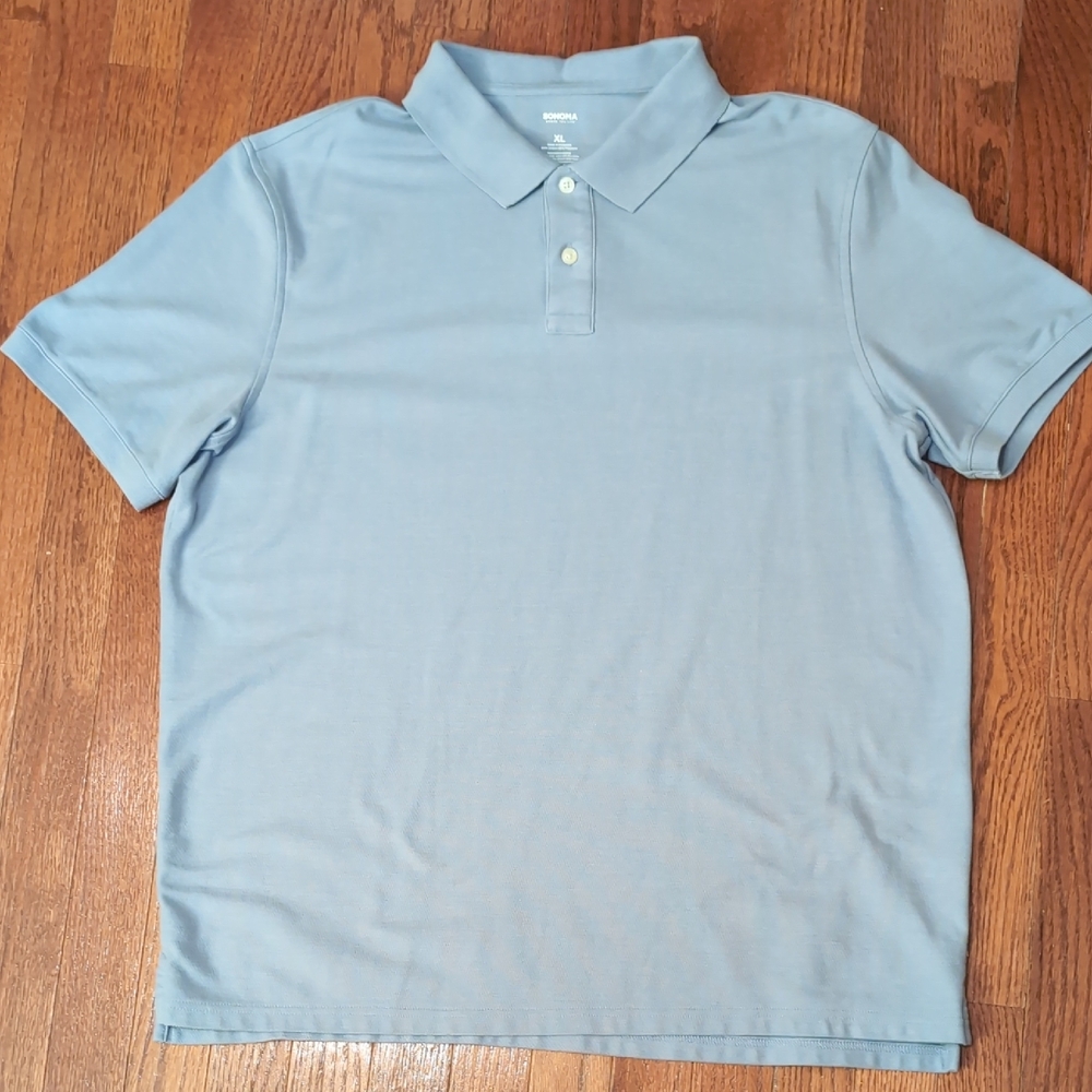Sonoma Men's Polo Shirt Size XL Light Blue